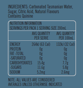No. 01 Tonic Water