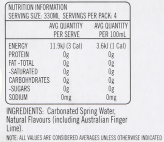 Lime & Native Citrus Sparkling Water