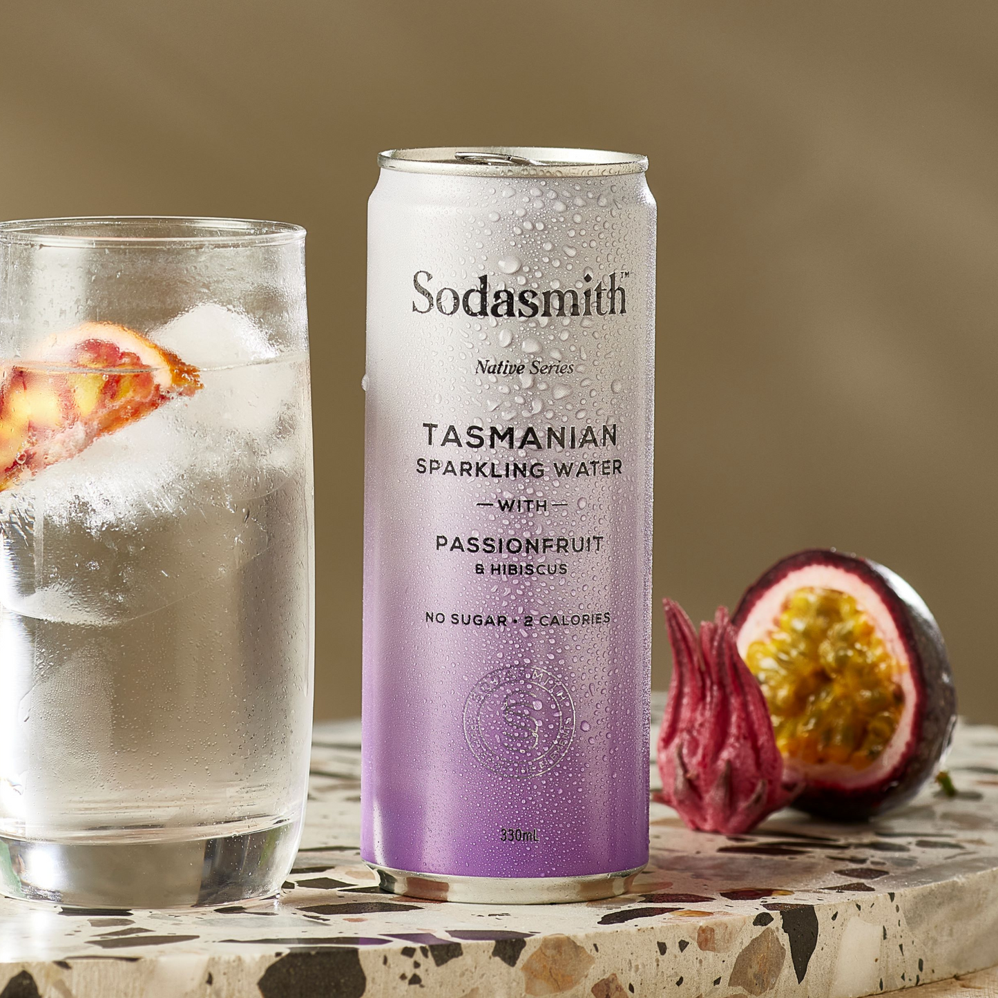 Passionfruit & Hibiscus Sparkling Water